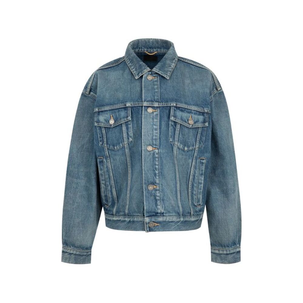 Saint Laurent Blue Jackets - Denim Jackets Women
